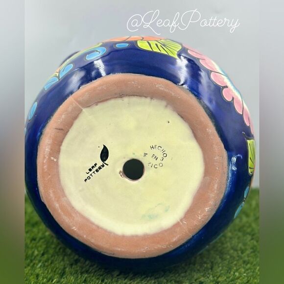 Ñoño Talavera Handmade Multi Colored Ceramic Planter Pot - Picture 8 of 8